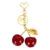 [uxcell] Initial Letter Keychain, Cute Cherry Alphabet V Letter Decor with Letter Pendant for Women and Girls, Keepsake Purse, Handbag, Backpack (Red)