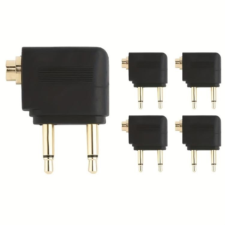 Aircraft Grade Headphone Adapter With Low Latency Bluetooth-compatible Transmitter Double Device Sharing