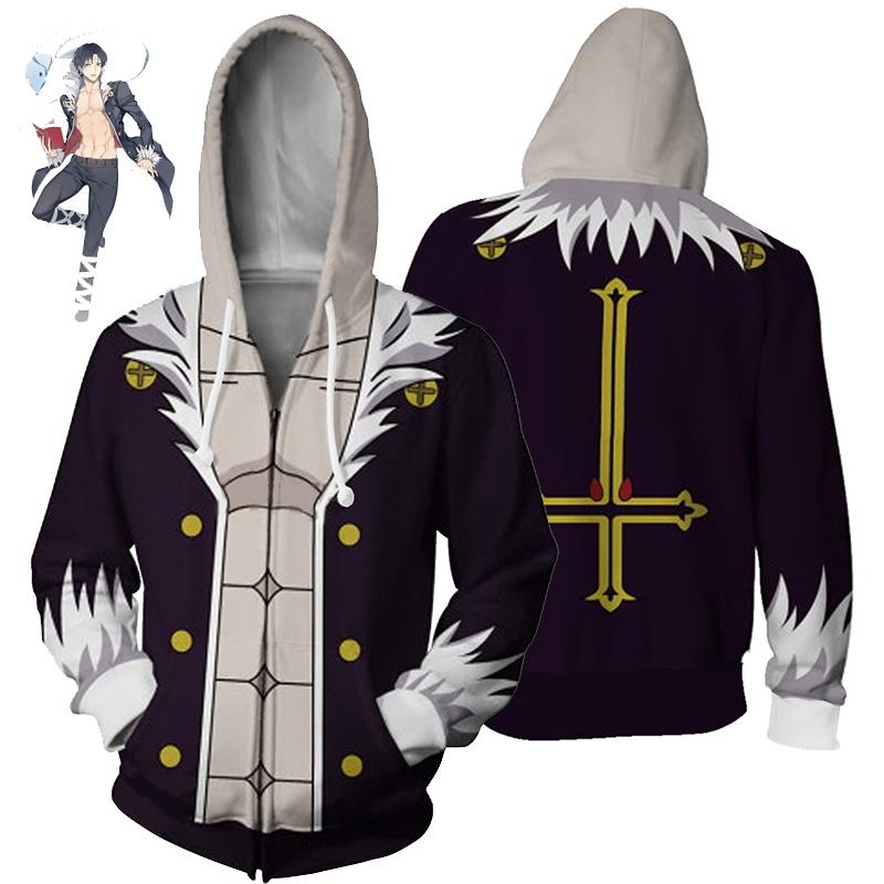 Hunter Hisoka Hunter Killua Zoldyck Zipper Jacket Cosplay Costume Hoodie Coat