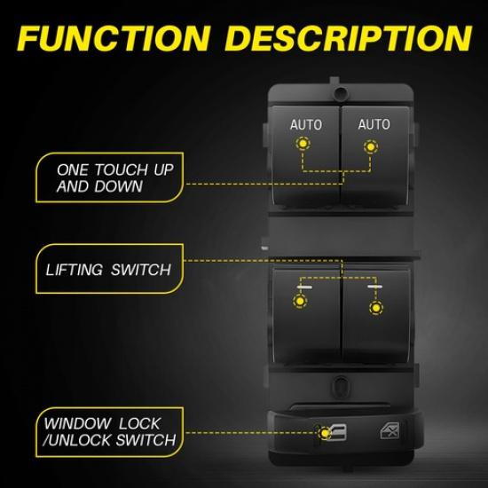 For 2011-2017 Ford F-150 Front Left Driver Side Power Window Switch BL3Z14529BA