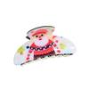 Christmas Theme Plastic Hair Claw Festival Photography Hair Accessories for Women Girls High Ponytail Anti-Slip Hairpins