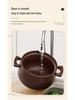 Durable Ceramic Clay Pot for Gas Stoves - Perfect for Rice & Soups, High Heat Resistant, Not Easy To Crack.