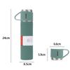 with Cup Vacuum Flask 500ml Thermal Bottle Double Layer Vacuum Insulated Bottle Set  Coffee