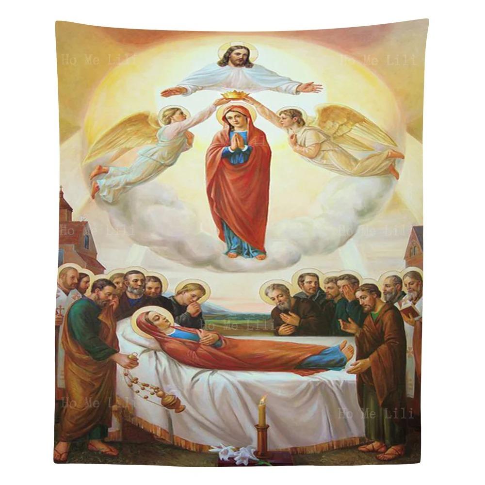 Assumption Day Theme Rest Feast Tapestry Aesthetic Wall Decoration Bohemian Room Home Decoration