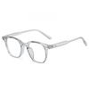 Gm Korean Vintage Square Flat Glasses With Blue Light Blocking For Fashionable Commuting