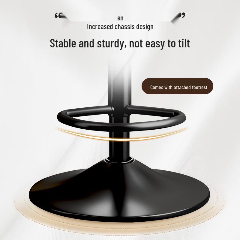 Adjustable Swivel Bar Stool with Backrest