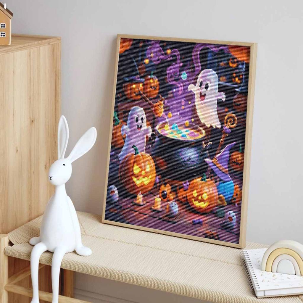 Halloween Ghost Pumpkin Potion Diamond Painting Mosaic Art Kit Handmade DIY Home Decoration