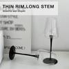 12.8(fl.oz) Pinot Noir Goblet  Crystal Red Wine Glass Black Straight Thin Rod Goblet  Drink Ware Home Bar Suitable For Gifts
