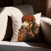 Serial Experiments Lain Pillow Case Square DoubleSided Printing Short Plush Sofa Cushion Cover Bedroom Bedside Pillow