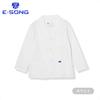 [E-SONG] Unisex White Coat Jacket, Short Coat, 9/10 Sleeve, Soft Touch, High Cotton Content, Industrial Washable, Medical Doctor Coat 093 (L, White)