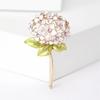 Robuste Qualität Hortensien-Brosche Hochzeitsoutfit-Accessoire Modische Reversnadel für anspruchsvolle Anlässe