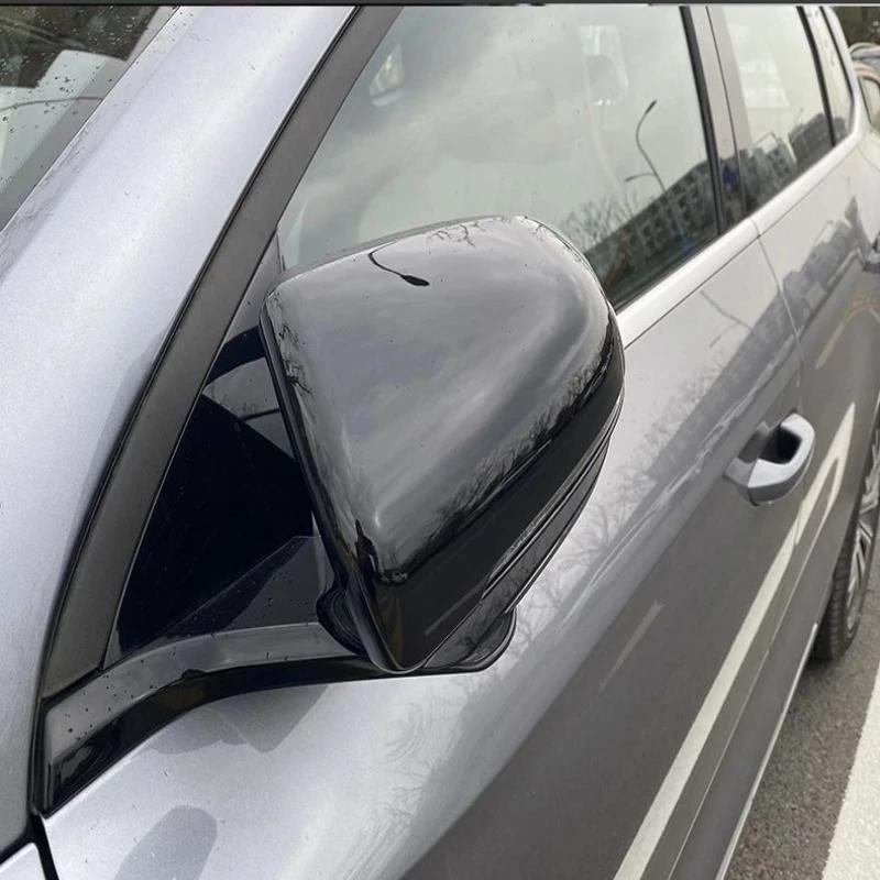 Car Decoration Door Mirror Cover For BYD YUAN PLUS ATTO 3 -2024 Carbon Fiber Black Car Rearview Accessories
