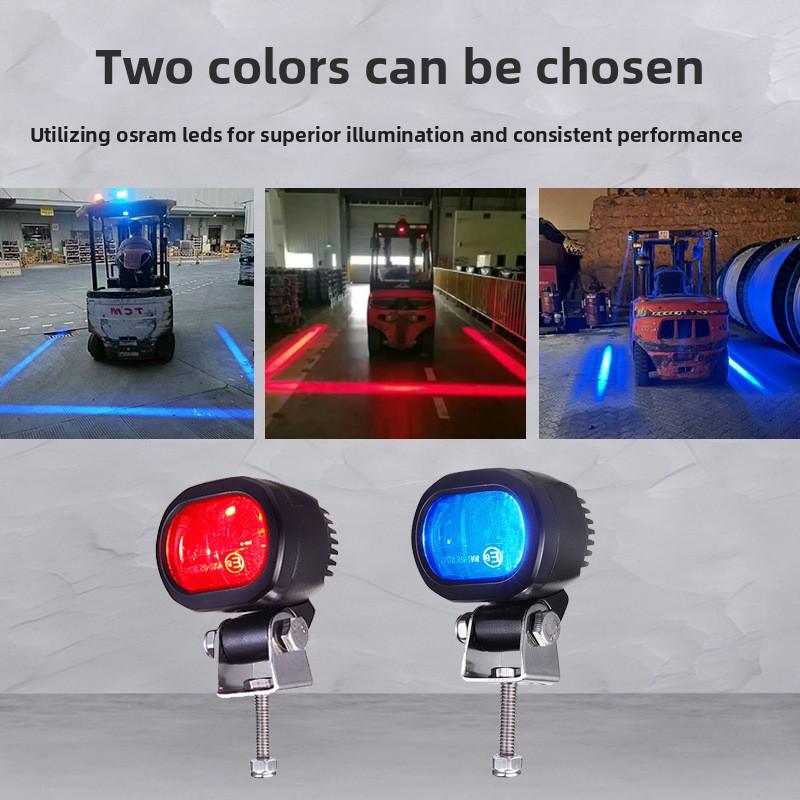 12V Forklift Warning Light LED Boundary Limit Light Engineering Area Safety Light Red Light Reversing Blue Light