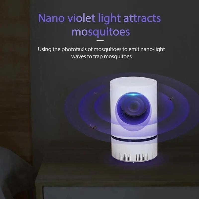 New 368nm Purple Light USB photocatalyst inhalation mosquito killer lamp, household mosquito killer, LED mosquito trap lamp
