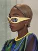 Vintage Luxury Sports Punk Women Sunglasses Fashion Y2K Cat Eye Mirror Eyeglasses Brand Designer Men Sun Glasses Shades UV400