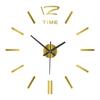 Frameless 3D Wall Clock Battery Operated Wall Clock Decor Modern DIY Clock Kit  Office Decoration