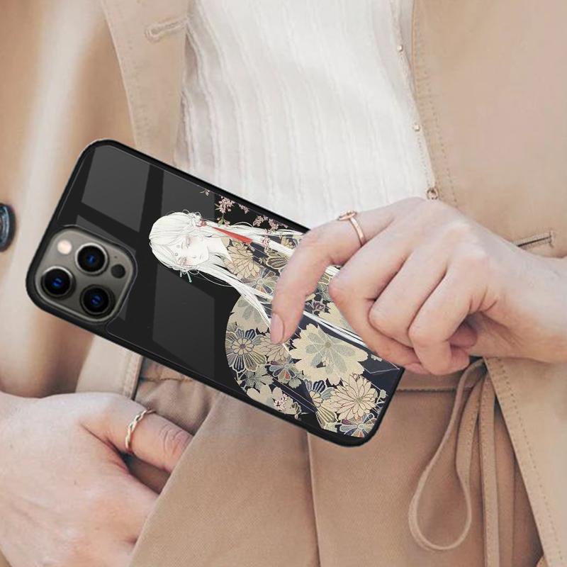 

Japanese Art Kimono Tattoo Magnetic Phone Case For APPLE iPhone 17 Air 16 14 13 12 Pro Max 15 Plus Wireless Charge MagSafe Cover iPhone 13mini