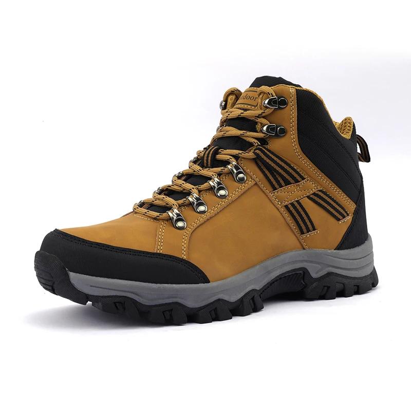 Fashion Outdoor Shoes Waterproof Walking Hiking Boots Non-Slip Warm Tactical Trekking Shoes for Men 2024 Large Size