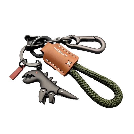 Dinosaur Charm Keychain Zinc Alloy Animal Keyring Keys Backpacks Handbags Keychain Stylish Accessories