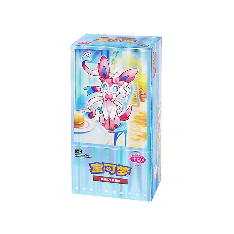 YQ Original Chinese Pokemoned Tcg Gem 2 Sylveon Psa10 Pokemoned Cards Gem Pack Vol 2 Pokemoned Booster Box Toys New Sealed case