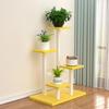 Movable Iron Art Flower Stand with Wheels
