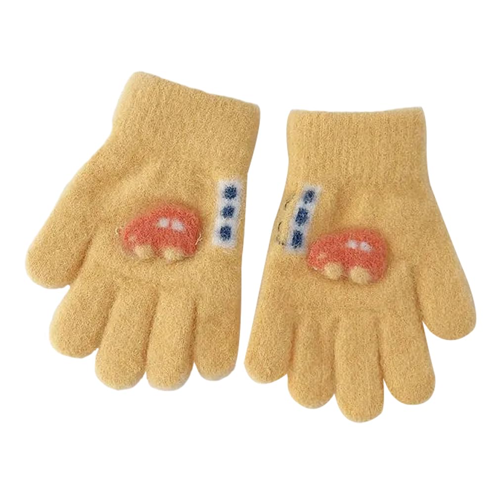 eipatu Knitted for Boys and Cold Warm Winter Gloves for Perfect for Playing in the and Ages Kids' Gloves, Five-Finger, Girls, Protection, Babies,