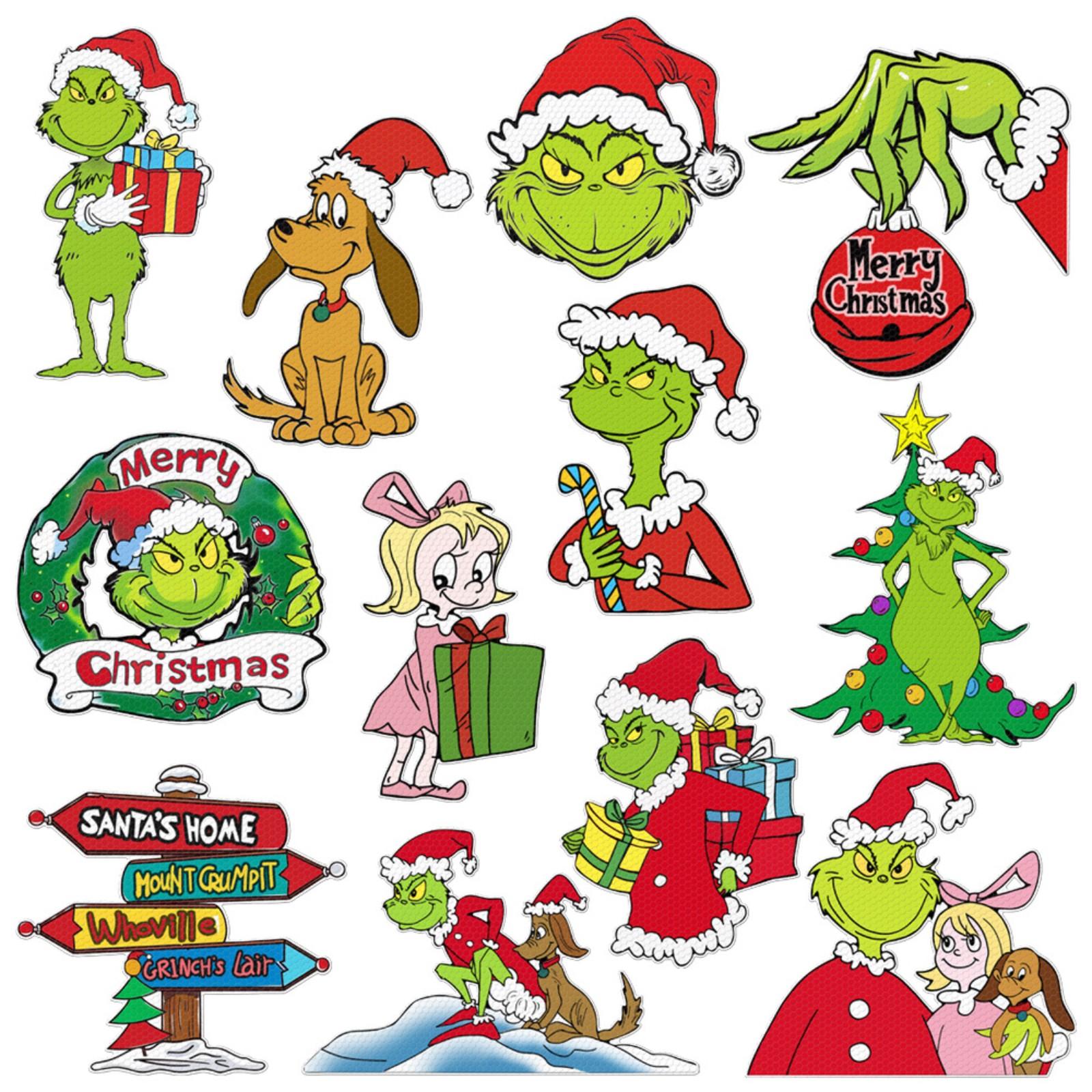 

Christmas Magnetic Sticker Decoration Magnetic Reflective Decoration Car Sticker Mailbox Refrigerator Sticker One Size