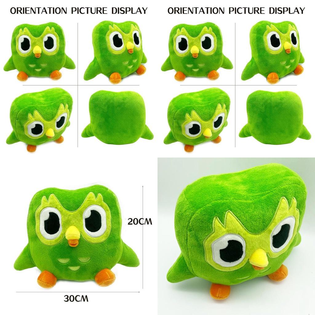 Duolingo 10 Year Anniversary Green Owl Gift Plush Toy Kids Doll