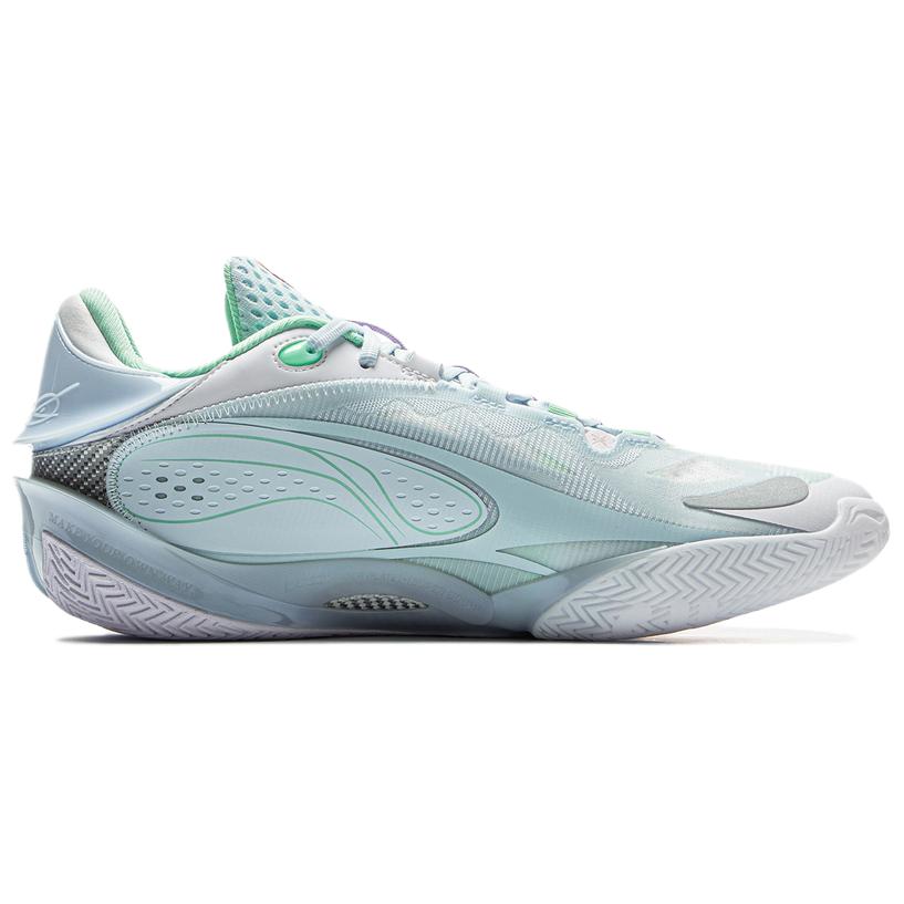 Li Ning Wade 808 5 ULTRA Wear Resistant And Lightweight Low Top Basketball Shoes Men's White Blue Green ABAV015-3