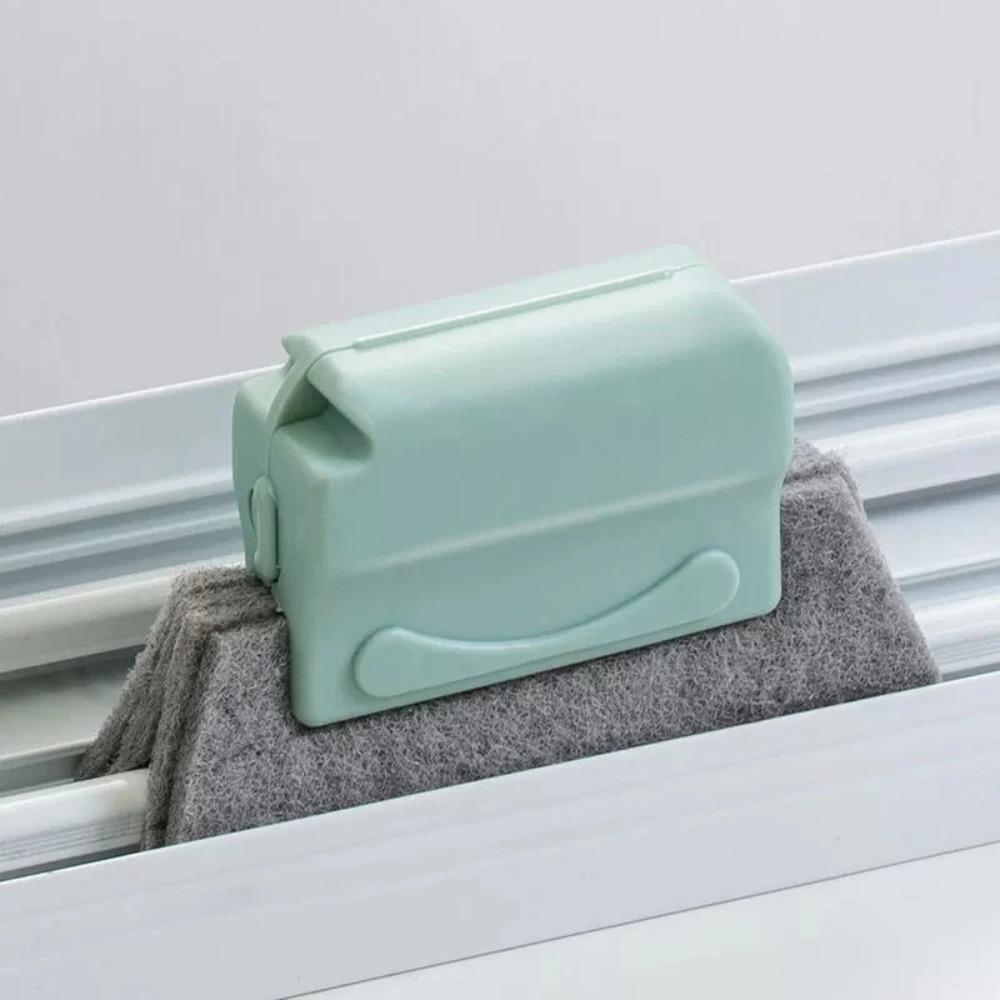 Small Window Groove Cleaning Brush Tool Door Window Sill Track Cleaner Lightweight Durable Stainless Steel Material