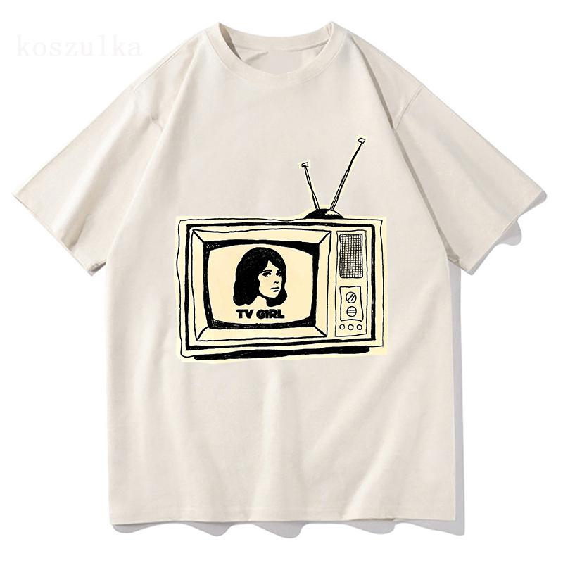 Classic Tv Girl 2025 T Shirt Fashion Men/Women Harajuku Graphic T-Shirt Unisex High Quality Aesthetic Vintage Cotton Tees Shirts