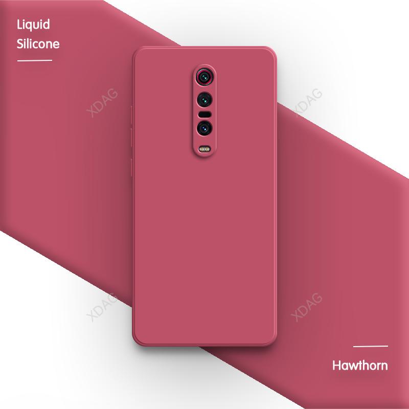 Candy Phone Case for Redmi K20 Pro Premium K20Pro Lens Protection Square Liquid Silicone Simple Soft Original Classic Back Cover