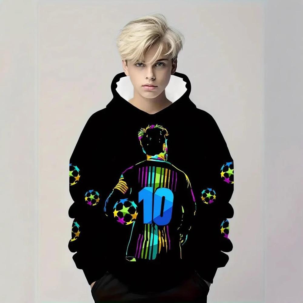 Children's Ball Sports Patterns 3D Digital Printing Boys' Hoodies Sweatshirt