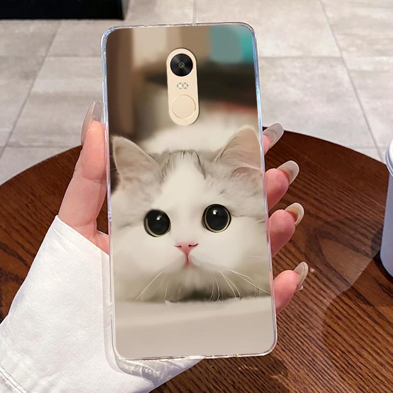 Casing For Xiaomi Redmi Note 4 Note 4x Capa Coque Clear Silicone Jelly Soft TPU Back Cover Cute Rabbit Cat Dinasaur Phone Case