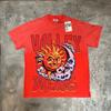 Meichao Vale New Retro Character Print Summer High Street Men and Women Loose Casual Wash Old Short Sleeve T-shirt