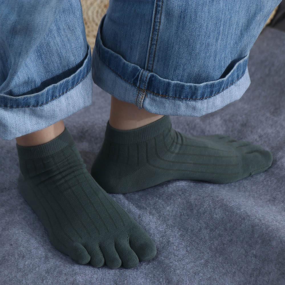 Sweat Absorbing Women Short Tube Socks Men Socks Five-Finger Socks Split Toe Socks Sport Hosiery