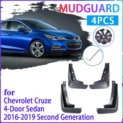 4 bucăți clapete de noroi auto pentru Chevrolet Cruze Sedan 2016 2017 2018 Apărător de noroi Apărătoare de noroi Apărătoare de noroi Auto