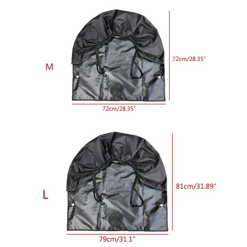 Tire Cover Trailer RV Black Waterproof UV Weather Resistant Car Tires Storage Bag RV Wheel Protector Oxford Cloth