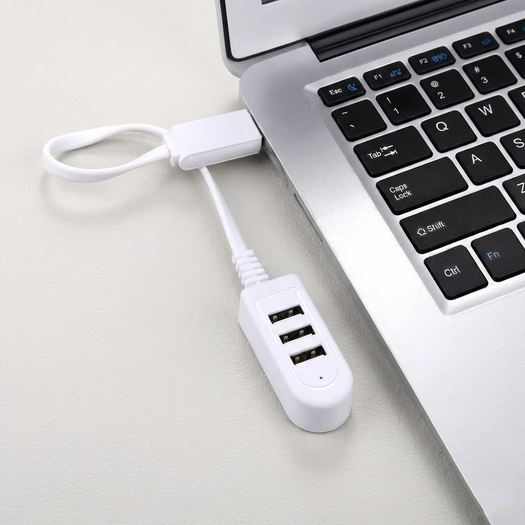 

30cm 120cm 3-Port USB Hub Built-in Cable Portable Data Extension Hub Power Charger for Laptops and Devices
