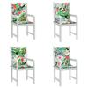 VidaXL Low Back Chair Cushions Set of 4 Multicoloured Fabric 361326