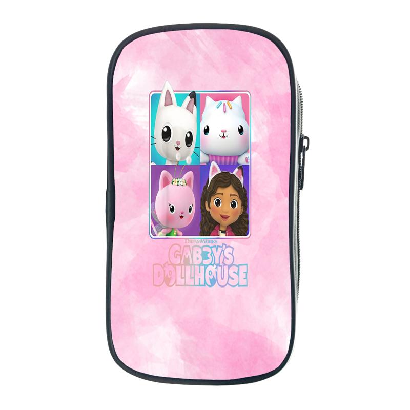 Gabby's Dollhouse Federmäppchen, Gabby Cat Organizer, Kosmetiktasche für Buntstifte, tolle Geschenke, Accessoires, Schreibwarentasche