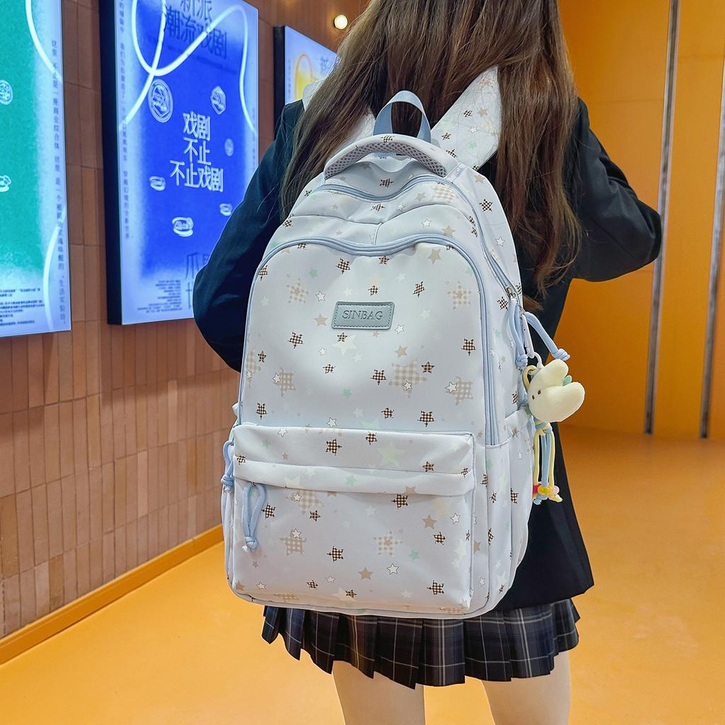 Schoolbag1011 Small fresh primary and secondary school student schoolbag female college student backpack lightweight double backpack college style