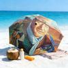 1pc John Wayne's Western Cowboy Trail Umbrella Portable Folding Umbrella Iron Frame Hole Bone Structure Outdoor Home Umbrella