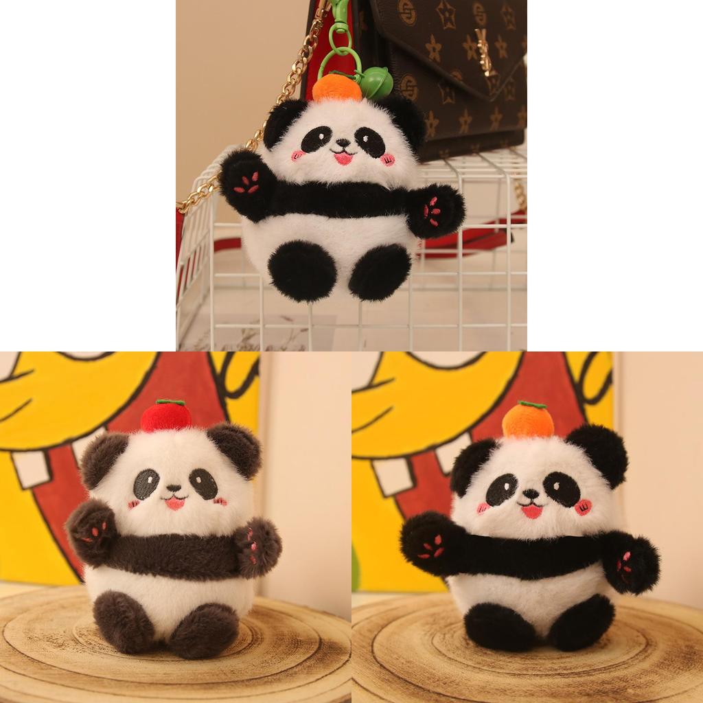 Panda Plush Keychain With Pp Cotton Filling For Gift And Collection