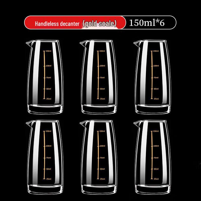 Sichun Premium Glass Liquor Decanter and Shot Glass Set