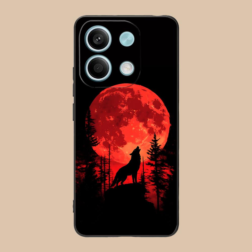 Fashion Wolf Mobile Phone Case for POCO F7 F6 F5 F4 F3 F2 Pro GT C75 C71 C65 C61 C40 Pro Ultra Colorful Printing Cover Cover