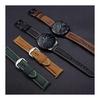 Watch Strap Leather Smart Watch Strap Watch Band Genuine Leather Strap 20mm 22mm 24mm Waterproof Silver Black Buckle Leather with Tools Quick Release