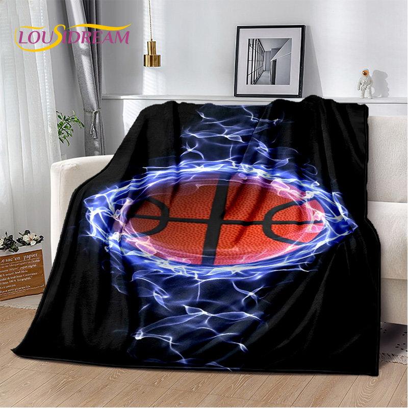 Basketball Art Cartoon Soft Plush Blanket,Flannel Blanket Throw Blanket for Living Room Bedroom Bed Sofa Picnic Cover Bettdecke