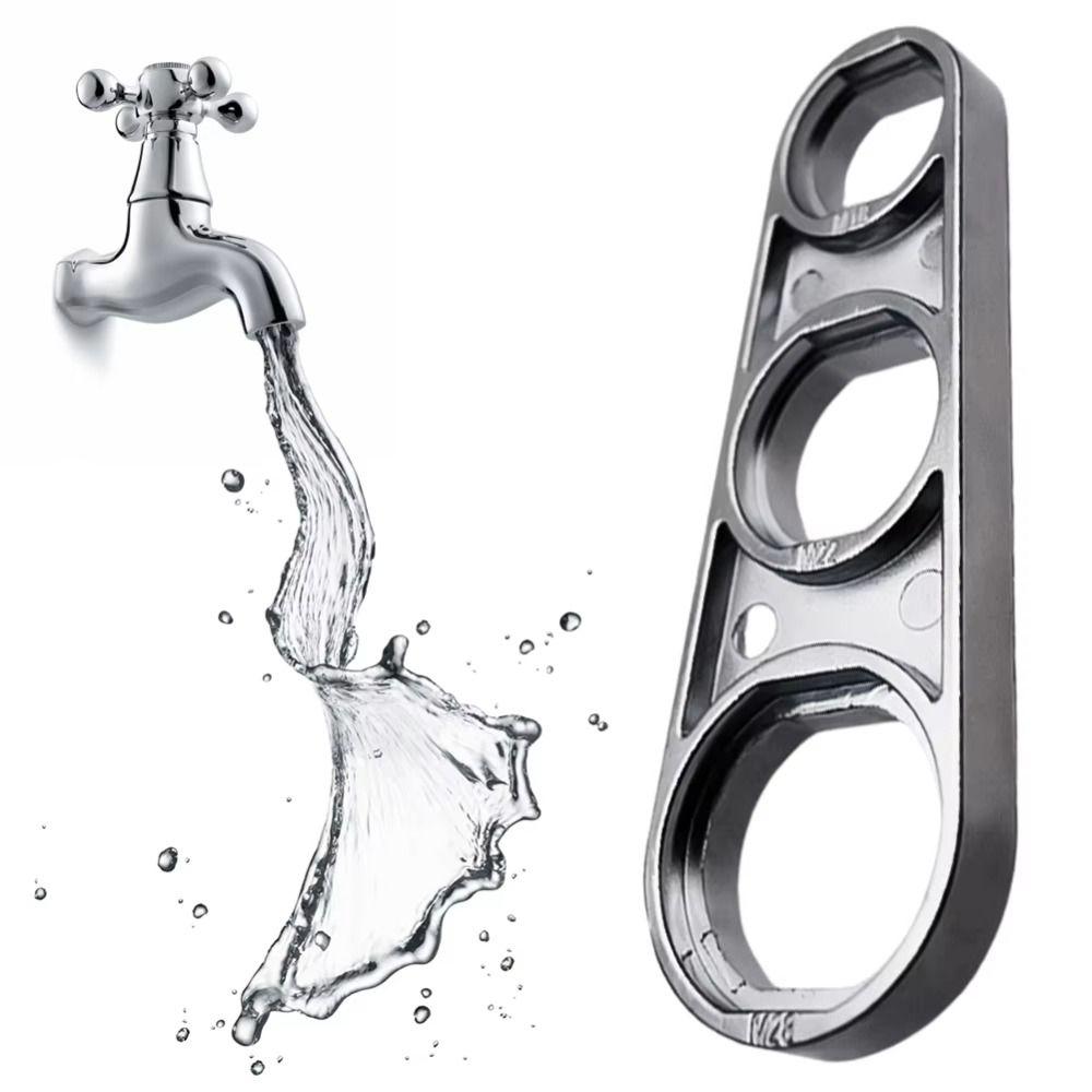 Portable 2 In 1 Faucet Aerator Wrench Water Flows Adjusting Universal Faucets Maintaining Tools Disassembly Spanner