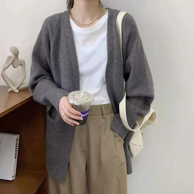 Sweater Jacket Women Wear In Autumn and Winter, New Loose Lazy Style Retro Small Soft Waxy Knitted Cardigan Women